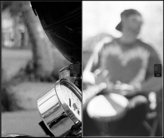 X20 on left, Tri-X on right